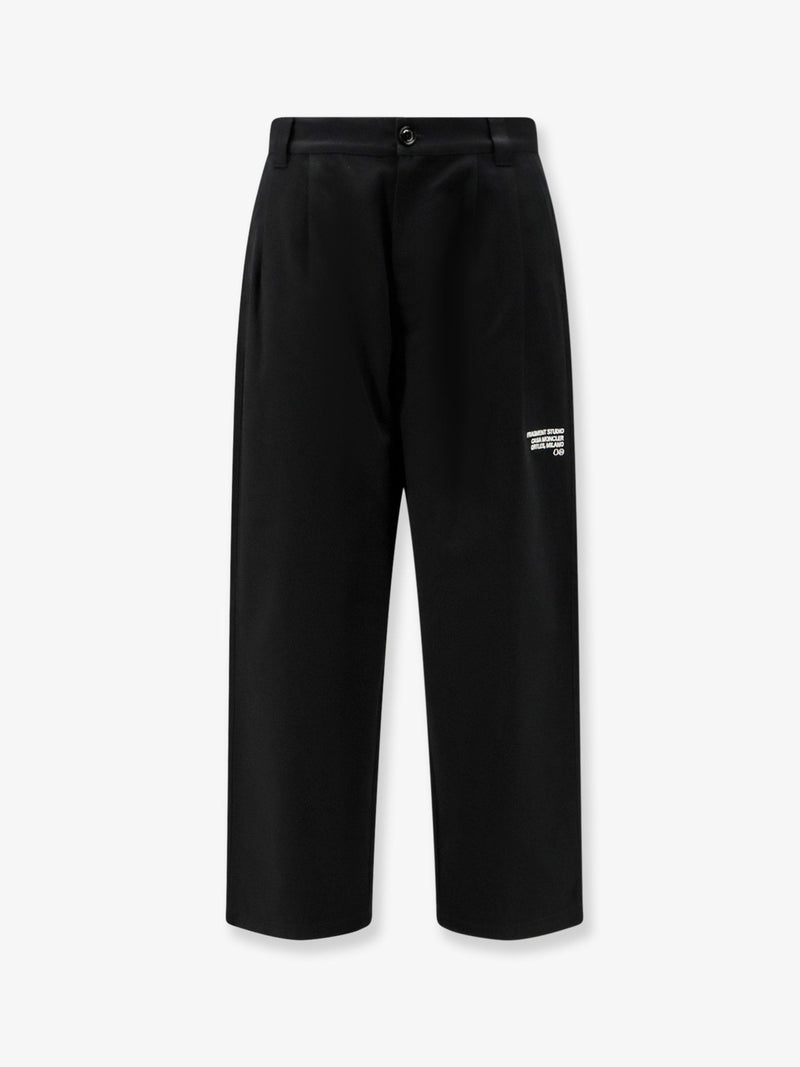 Moncler Moncler Cotton Trousers Black Men - World Class Fashion