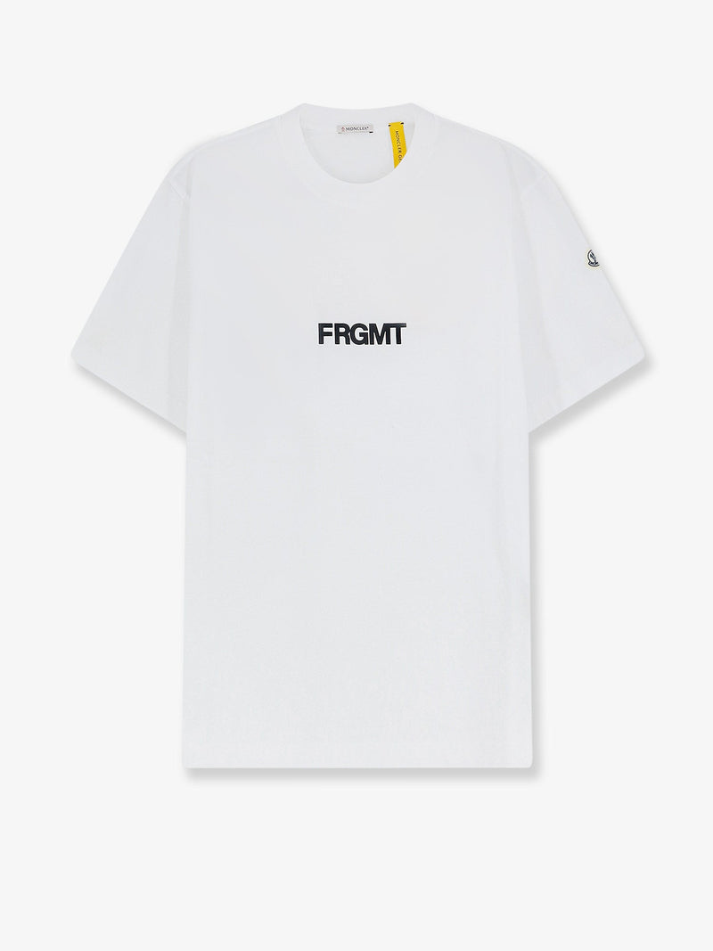 Moncler Moncler Cotton T-Shirt with Print White - World Class Fashion