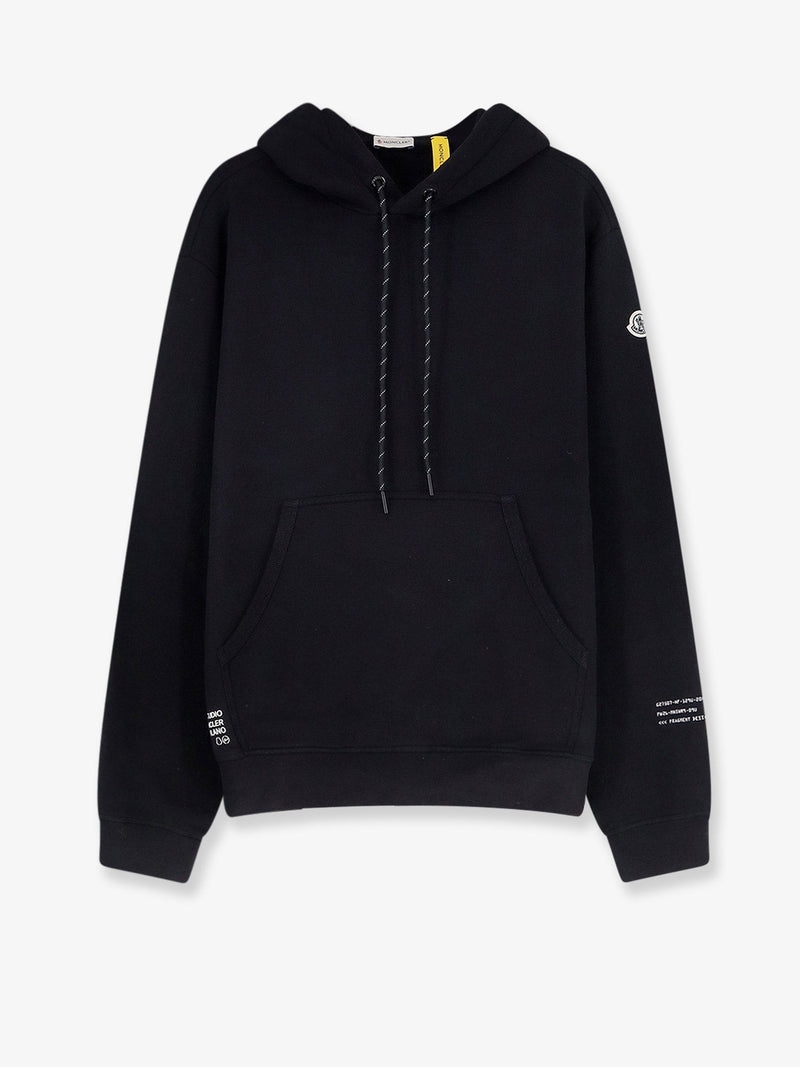 Moncler Moncler Cotton Hoodie With Logo Black Men - World Class Fashion
