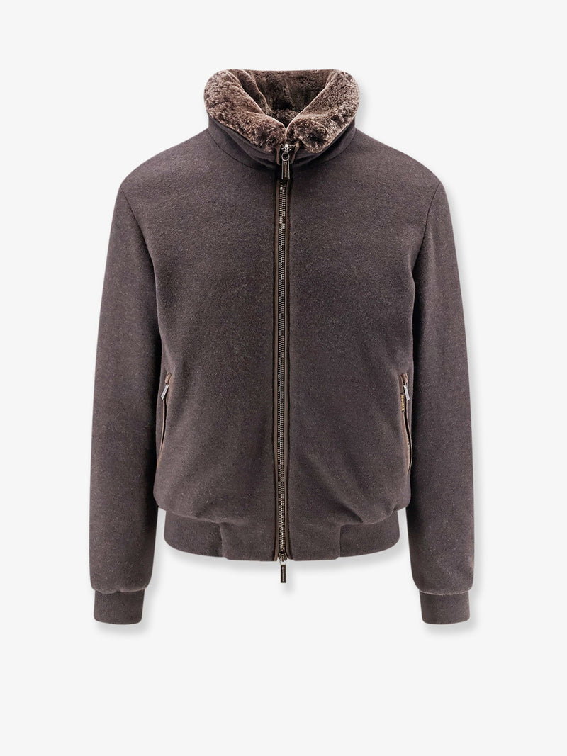 Moorer Moorer Bellati-Mrw Wool Cashmere Jacket Brown - World Class Fashion