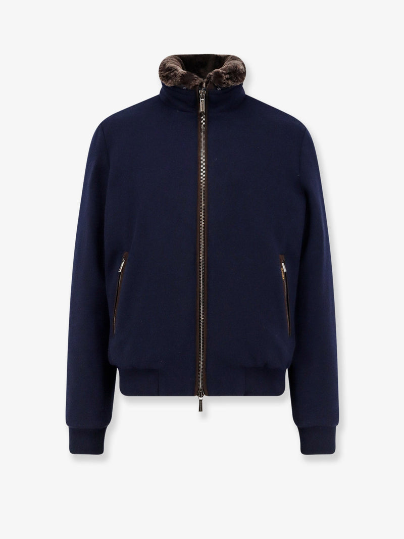Moorer Moorer Bellati-Mrw Wool Cashmere Jacket Blue - World Class Fashion