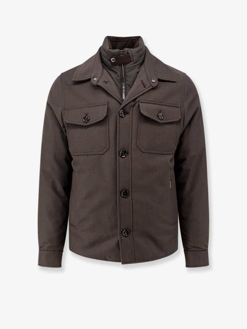 Moorer Moorer Dasson-Pum Waterproof Jacket Brown - World Class Fashion