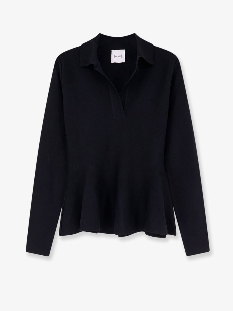 Nude Nude Wool-Blend V-Neck Sweater Black Women - World Class Fashion