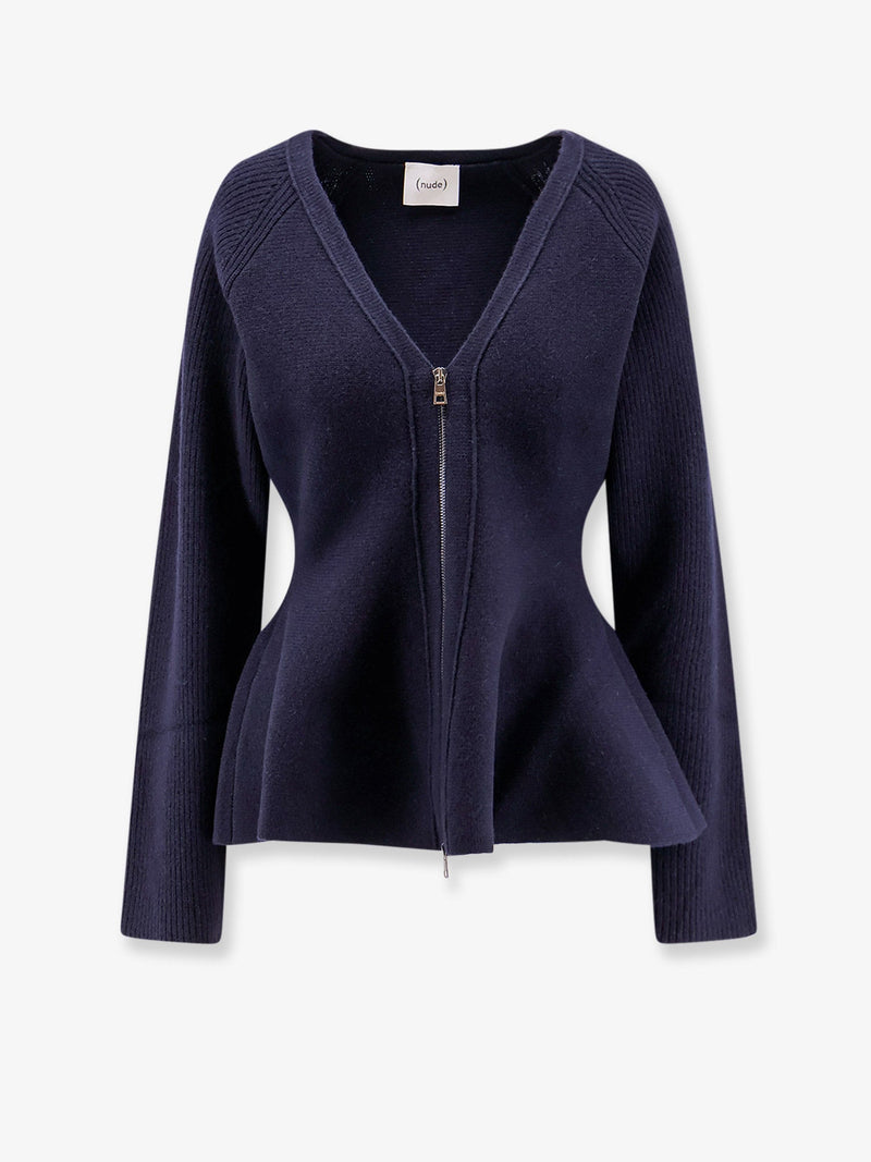 Nude Nude Wool Blend Cardigan Blue Women - World Class Fashion
