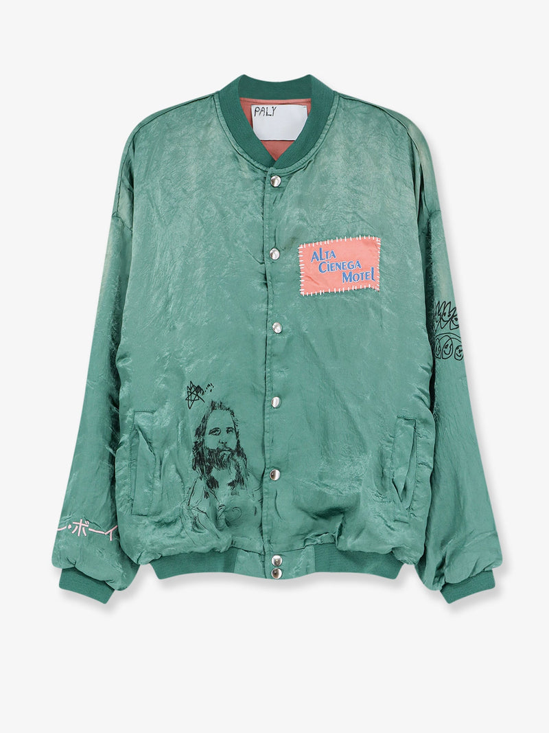 Paly Paly Jim's Room Satin Jacket Green - World Class Fashion