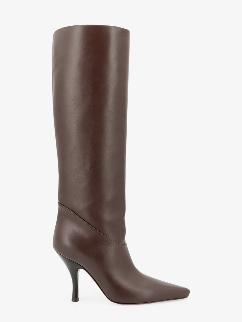 Paris Texas Paris Texas Rose 95 Leather Boots Brown - World Class Fashion