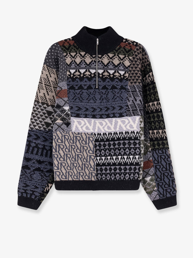 Represent Represent Duality Wool And Nylon Blend Sweater Grey - World Class Fashion