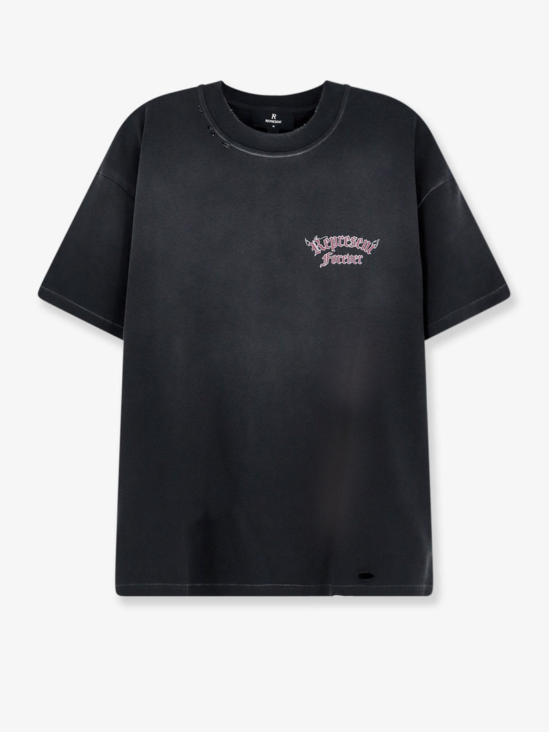 Represent Represent Used-Effect Cotton T-Shirt - World Class Fashion