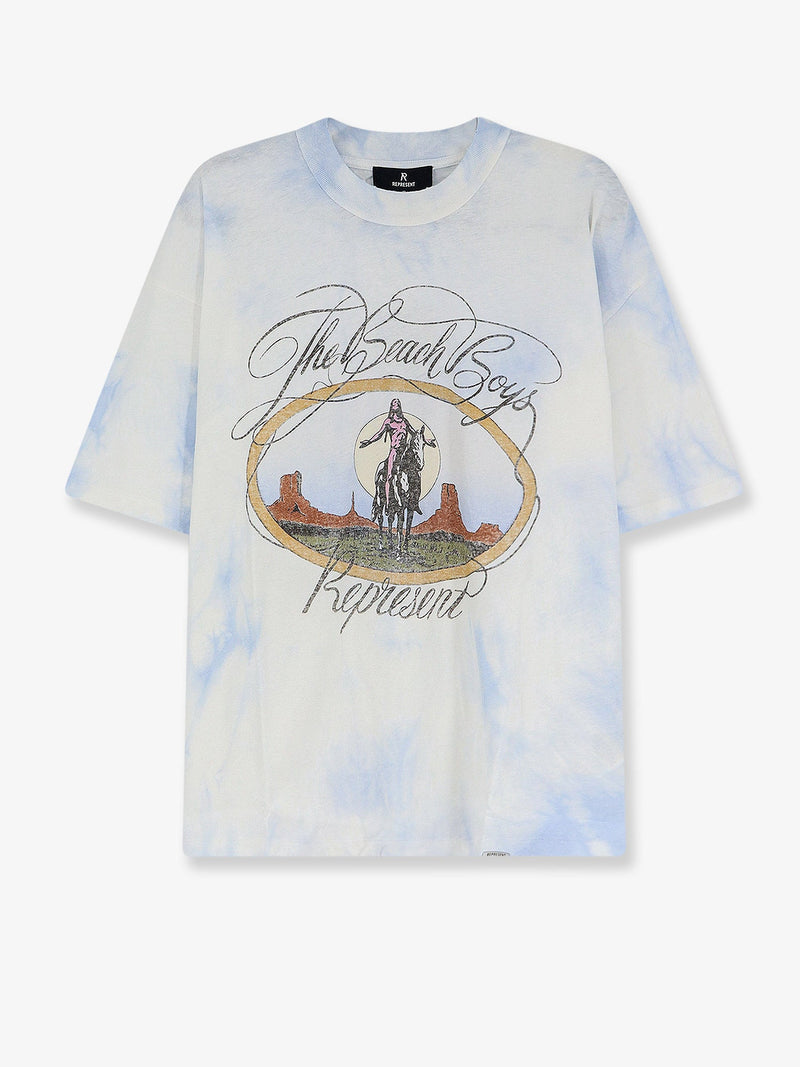 Represent Represent Beach Boys Cotton Blend T-Shirt Blue - World Class Fashion