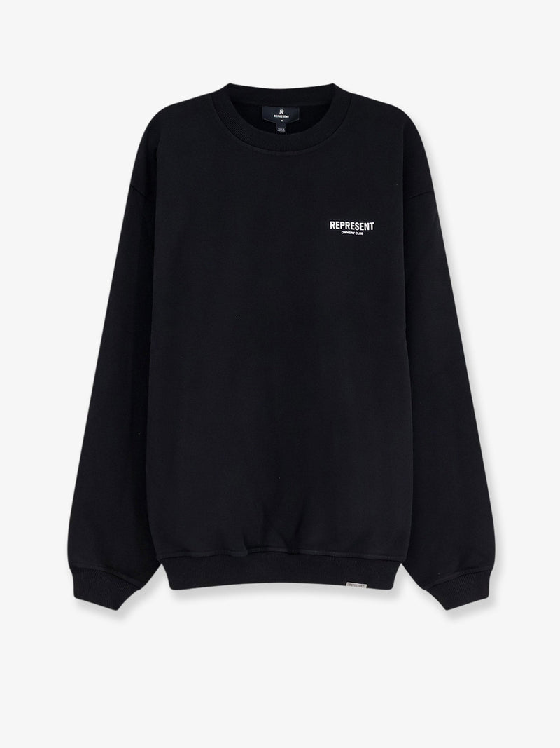 Represent Represent Sudadera de algodón negra para hombre - World Class Fashion