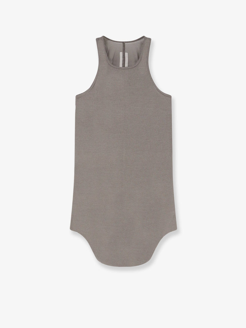 Rick Owens Rick Owens Tower Cotton And Silk Blend Tank Top - World Class Fashion