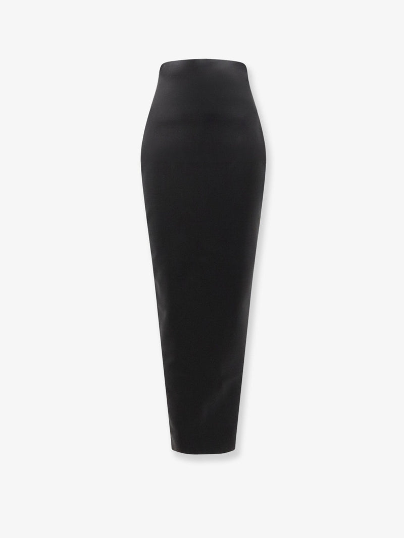 Rick Owens Rick Owens Dirt Pillar Long Stretch Wool Blend Skirt - World Class Fashion