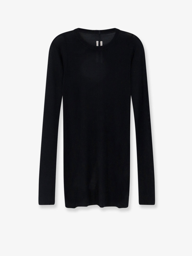 Rick Owens Rick Owens Viscose And Silk Blend T-Shirt - World Class Fashion