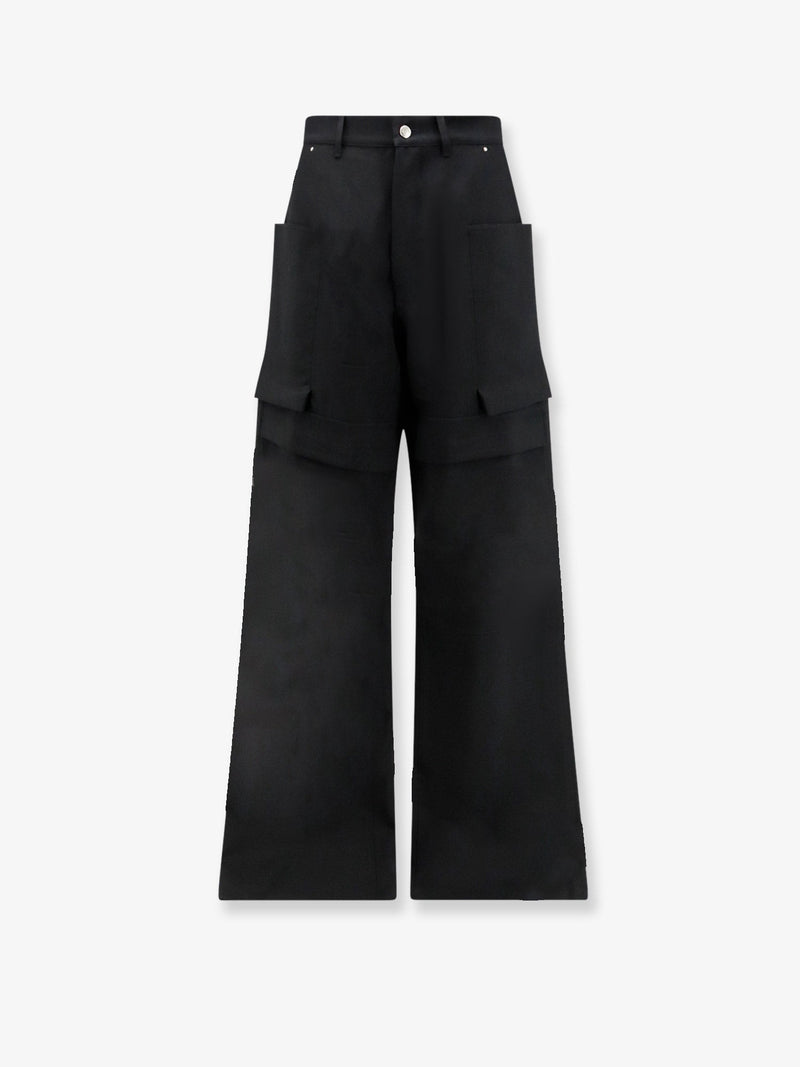Rick Owens Rick Owens Stefan Cargo Virgin Wool Trousers - World Class Fashion