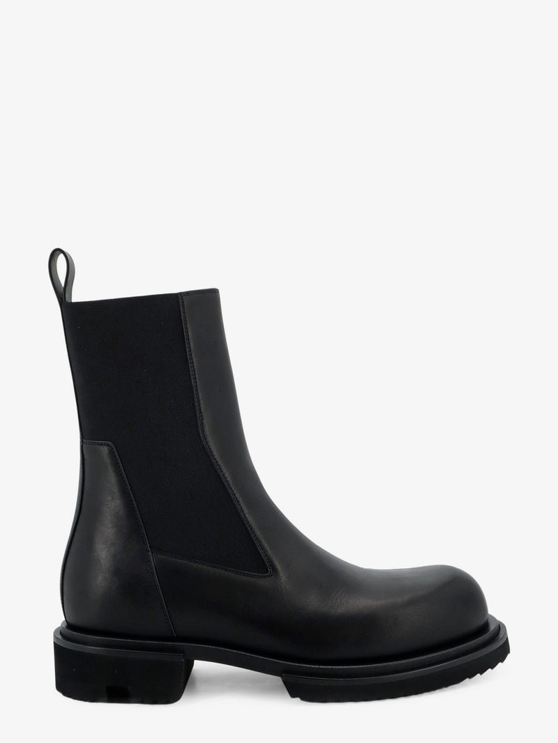 Rick Owens Rick Owens Gabe Leather Beatle Boots - World Class Fashion