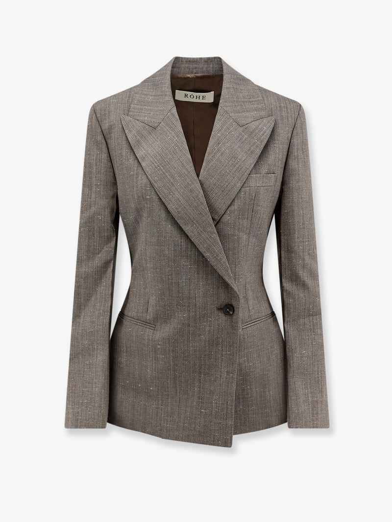 Rohe Rohe Hourglass Shaped Wool Blend Blazer - World Class Fashion