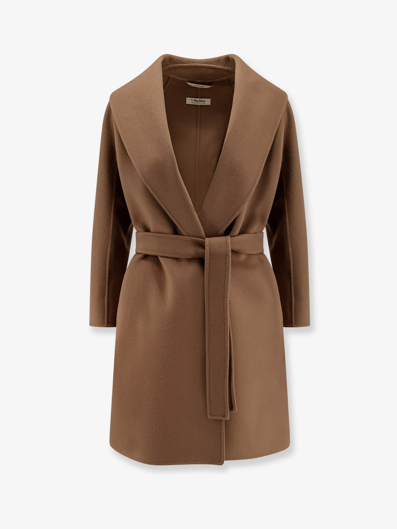 'S Max Mara 'S Max Mara Messi Virgin Wool Coat Beige - World Class Fashion