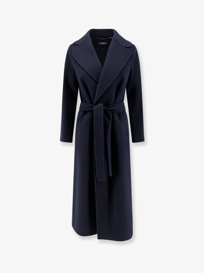 'S Max Mara 'S Max Mara Poldo Virgin Wool Coat Blue - World Class Fashion