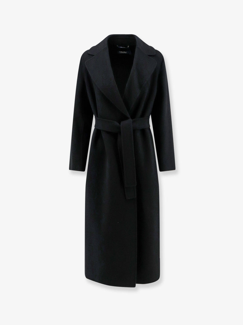 'S Max Mara 'S Max Mara Poldo Virgin Wool Coat Black - World Class Fashion