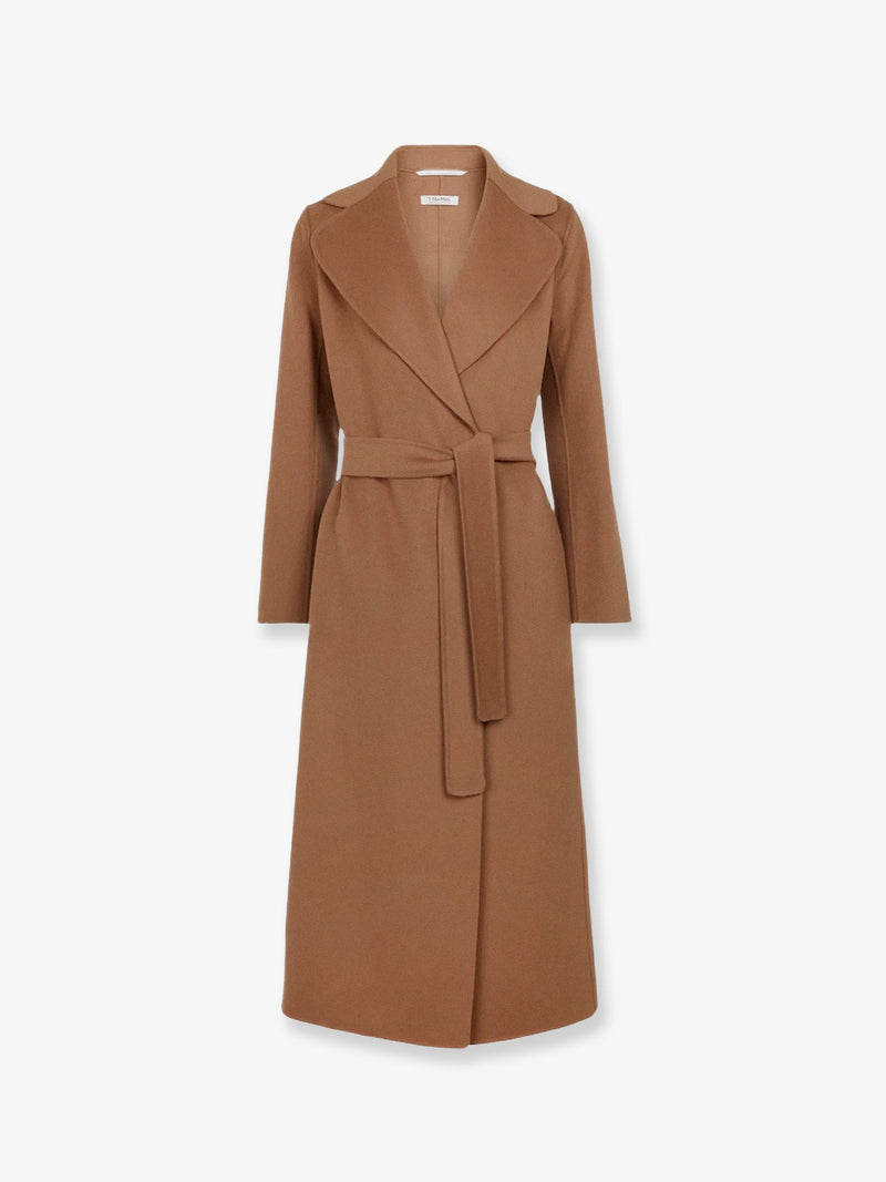 'S Max Mara 'S Max Mara Poldo Virgin Wool Coat Brown - World Class Fashion