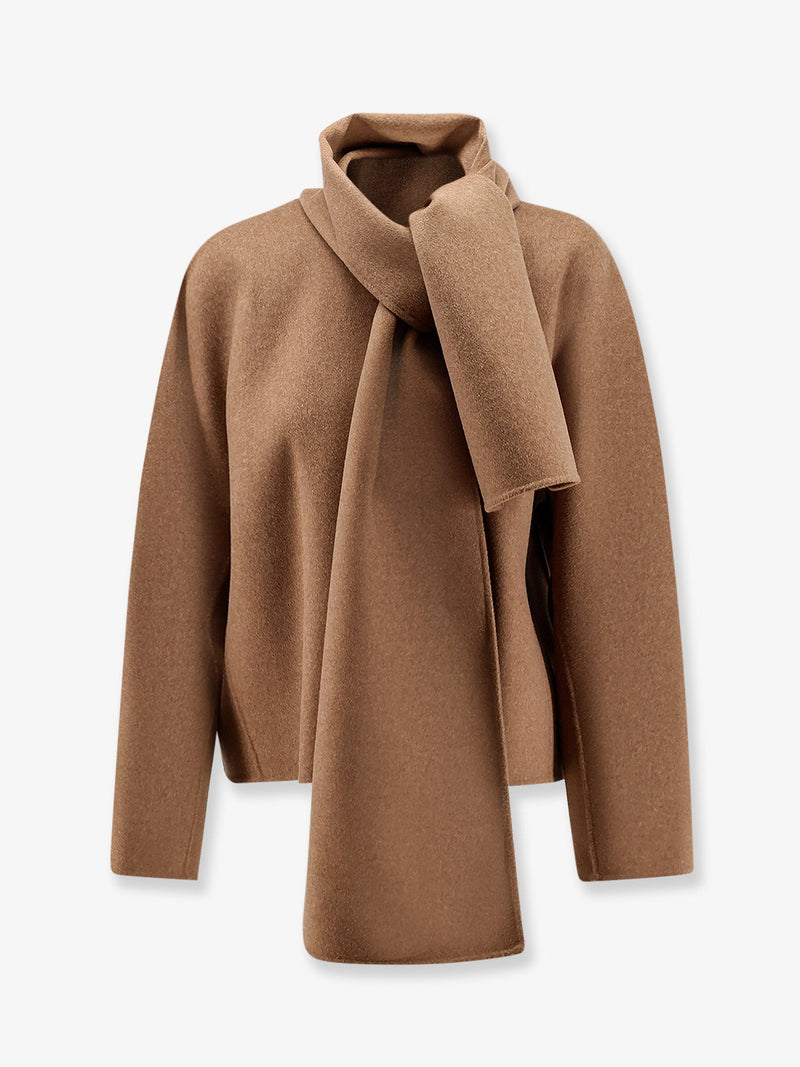 'S Max Mara 'S Max Mara Smmkate Crop Virgin Wool Jacket Brown - World Class Fashion