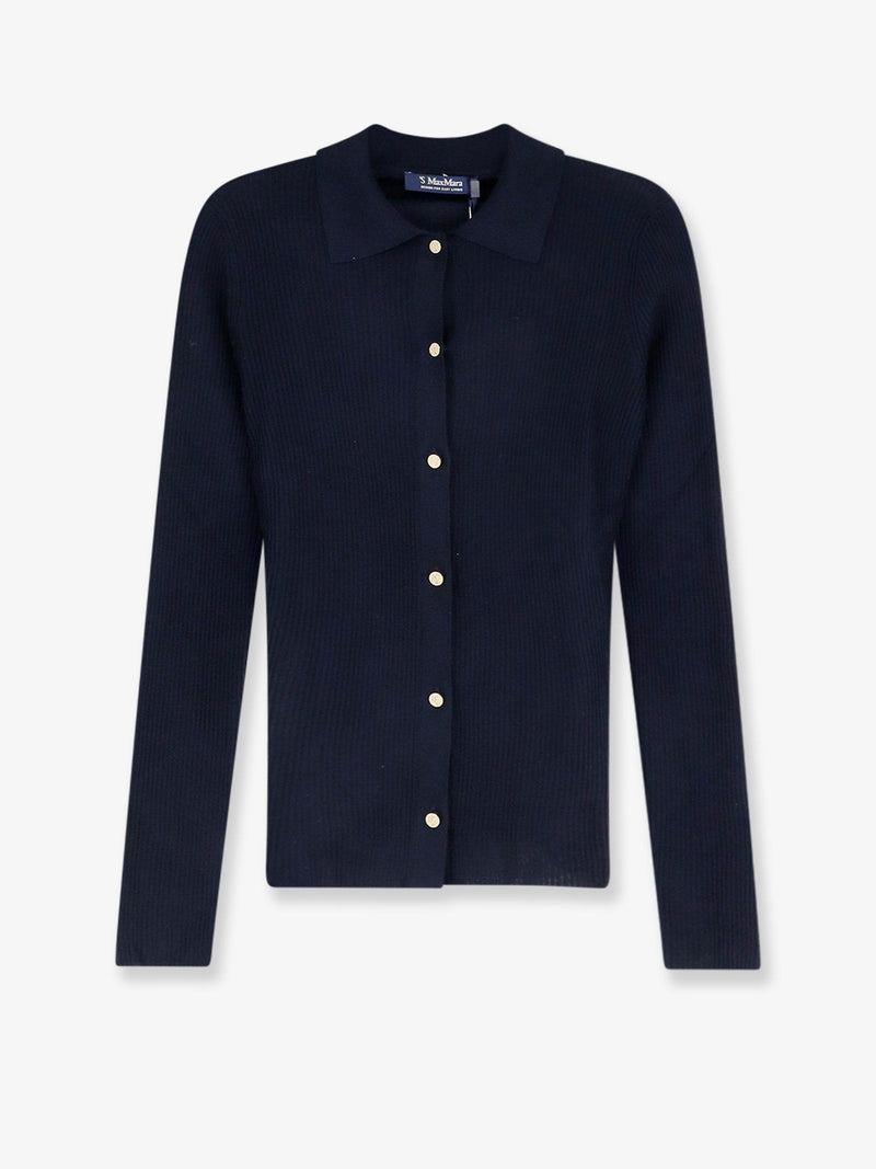 'S Max Mara 'S Max Mara Smmlimone Virgin Wool Cardigan Blue - World Class Fashion