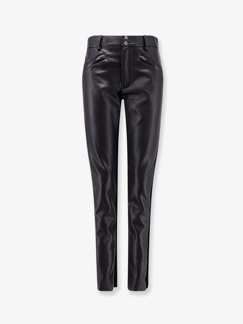 Sacai Sacai Faux Leather Trousers Black Women - World Class Fashion