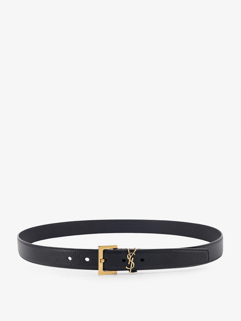 Saint Laurent Saint Laurent Leather Belt Black Women - World Class Fashion