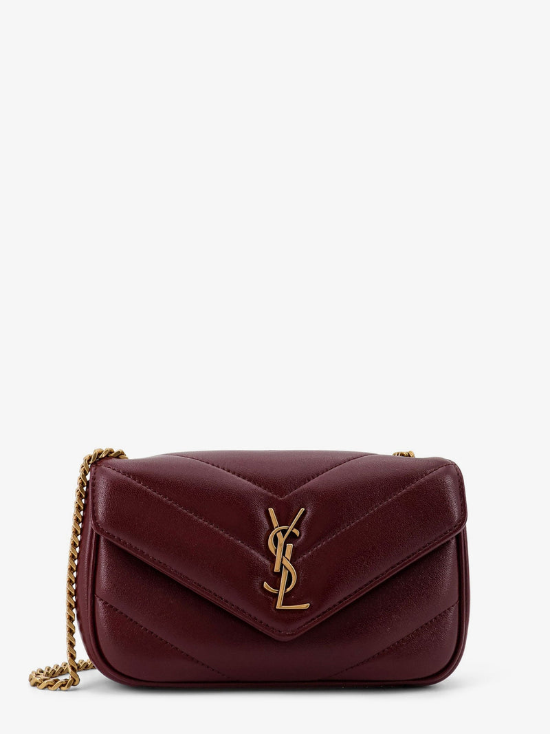 Saint Laurent Saint Laurent Loulou Mini Crossbody Bag Red - World Class Fashion