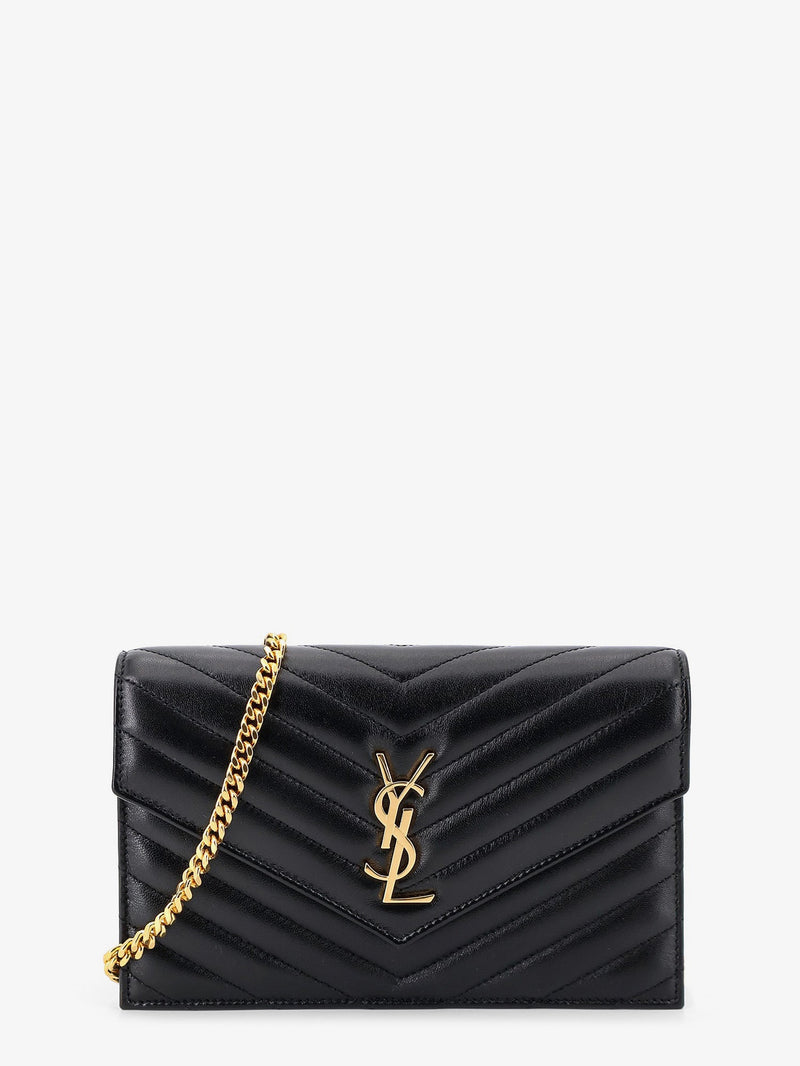 Saint Laurent Saint Laurent Leather Crossbody Bag Black Women - World Class Fashion