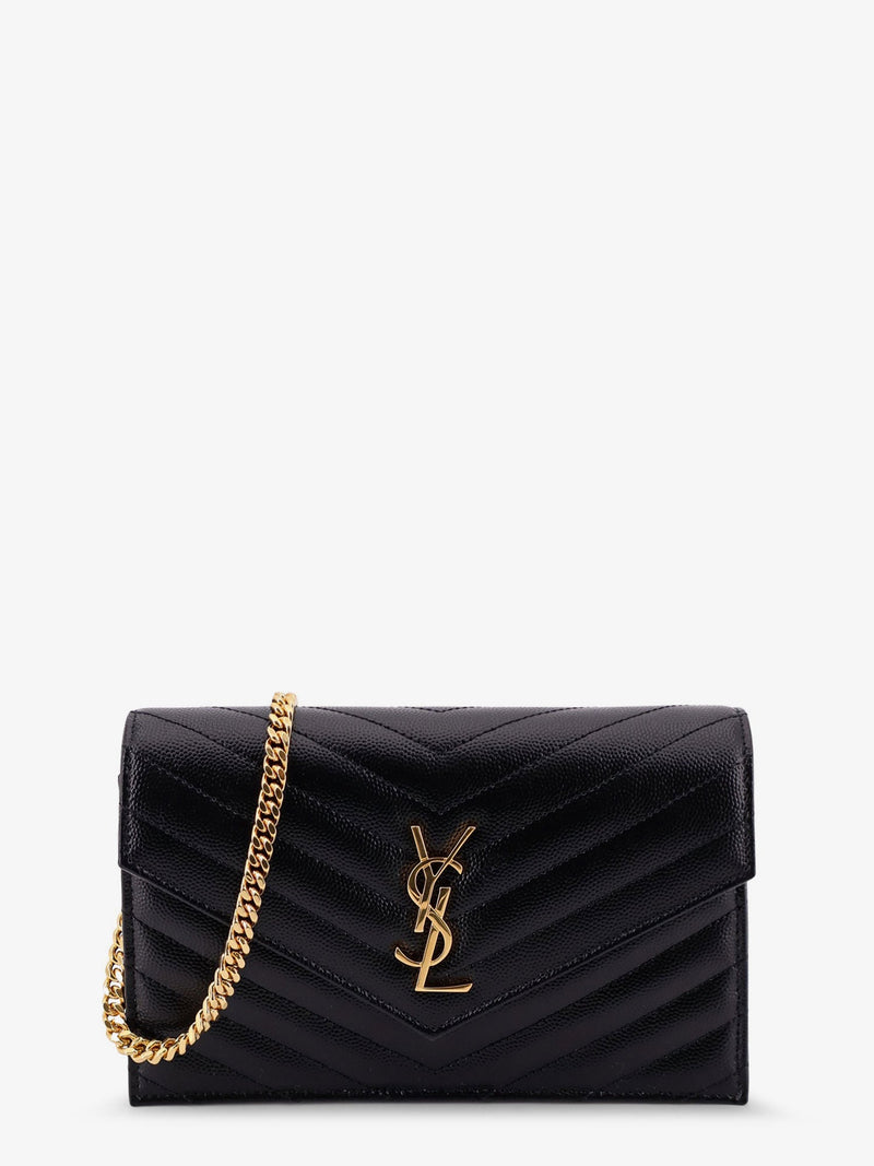 Saint Laurent Saint Laurent Cassandre Envelope Clutch Black - World Class Fashion