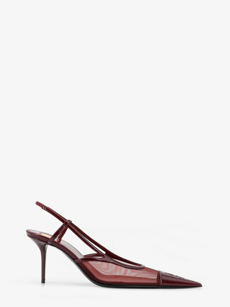 Saint Laurent Saint Laurent Renée Mesh Pump Red Women - World Class Fashion