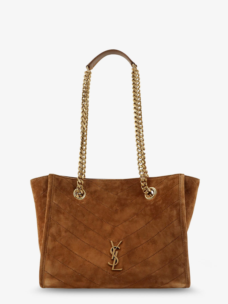 Saint Laurent Saint Laurent Niki Suede Shopping Bag Beige - World Class Fashion