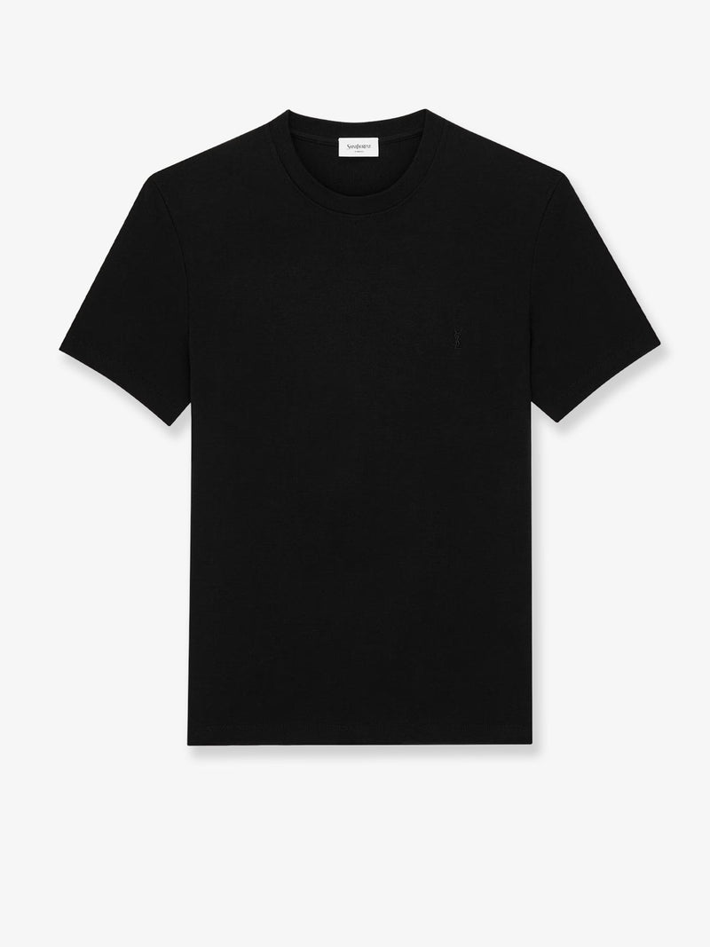 Saint Laurent Saint Laurent Cassandre Cotton T-Shirt Black - World Class Fashion
