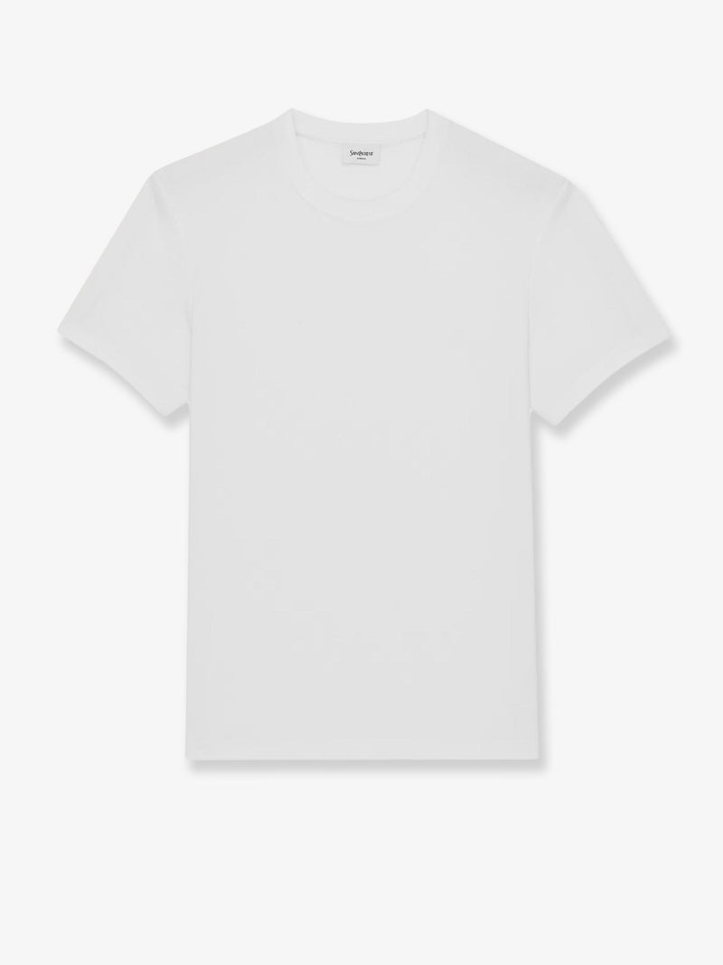 Saint Laurent Saint Laurent Cassandre Cotton T-Shirt White - World Class Fashion