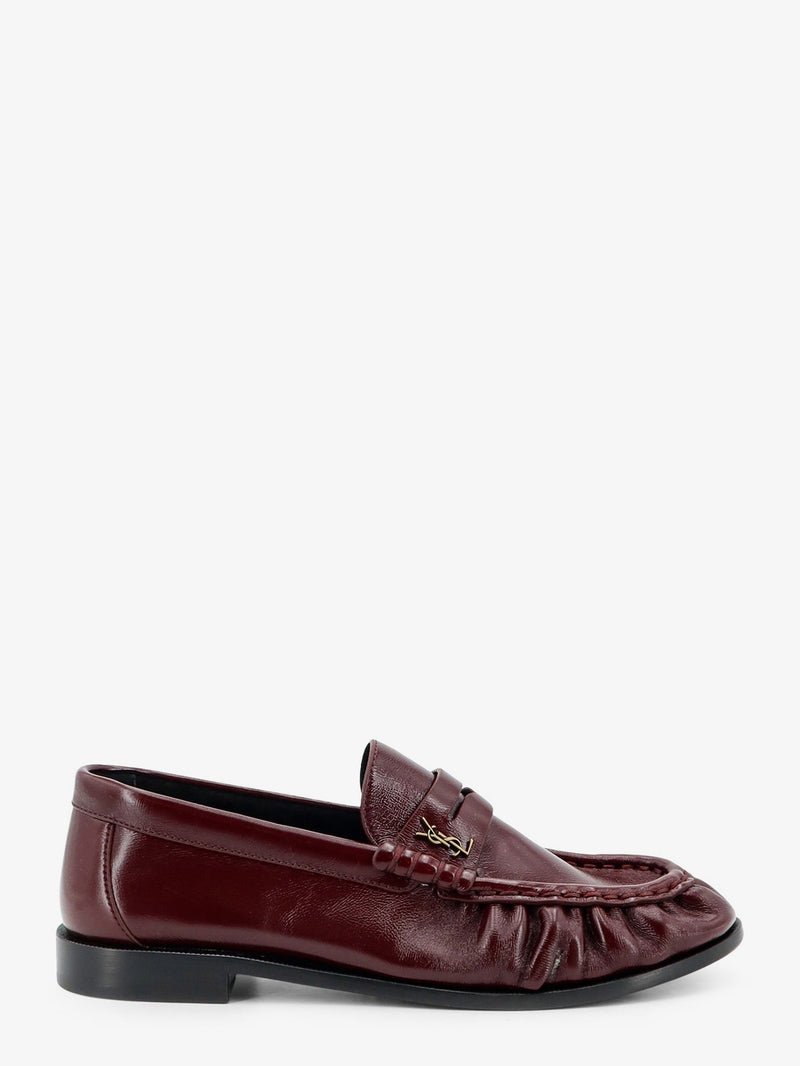 Saint Laurent Saint Laurent Le Loafer Leather Loafers Red - World Class Fashion