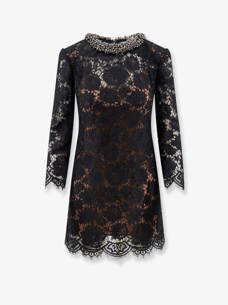 Self-Portrait Self Portrait Black Lace Mini Dress - World Class Fashion