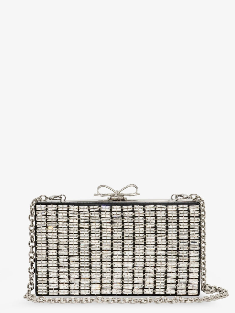 Self-Portrait Self Portrait Clutch Bag With Crystals - World Class Fashion