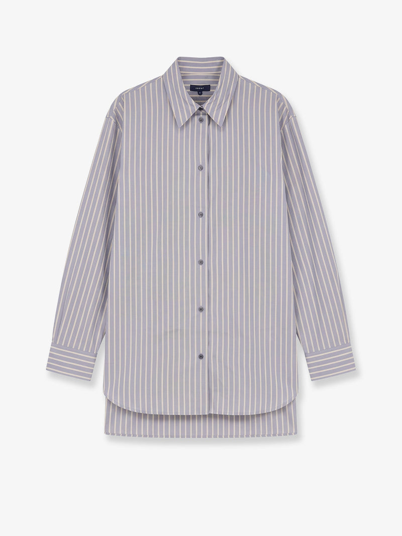 Soeur Soeur Grenade Striped Cotton Shirt Grey - World Class Fashion