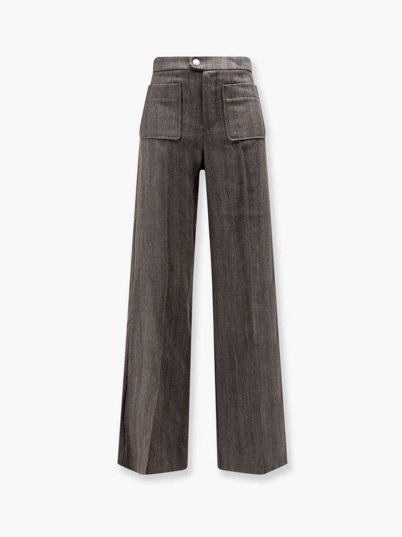 Soeur Soeur Harold Wool Trousers Brown - World Class Fashion
