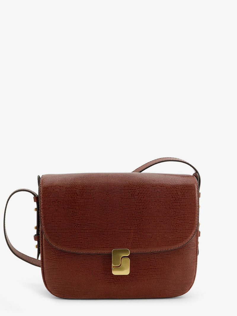 Soeur Soeur Bellissima Maxi Leather Shoulder Bag Brown - World Class Fashion