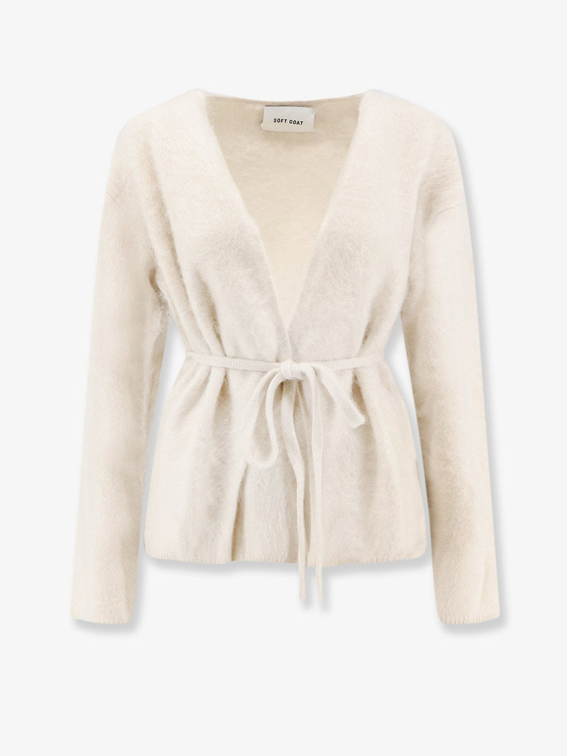Soft Goat Soft Goat Cashmere Cardigan Beige Women - World Class Fashion
