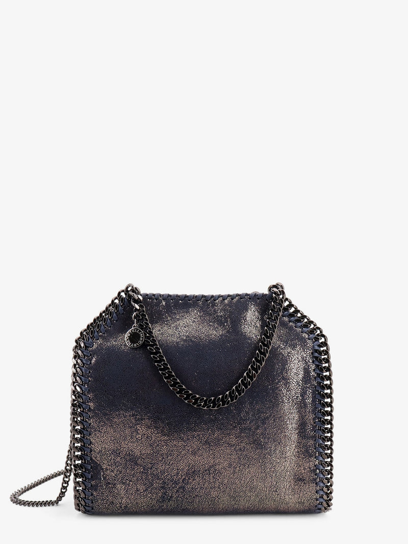 Stella Mccartney Stella McCartney Falabella Mini Vegan Faux Leather Crossbody Bag Blue - World Class Fashion