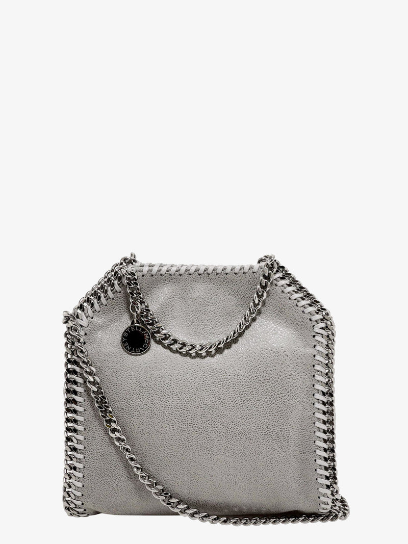 Stella Mccartney Stella McCartney Falabella Tiny Shaggy Deer Crossbody Bag Grey - World Class Fashion