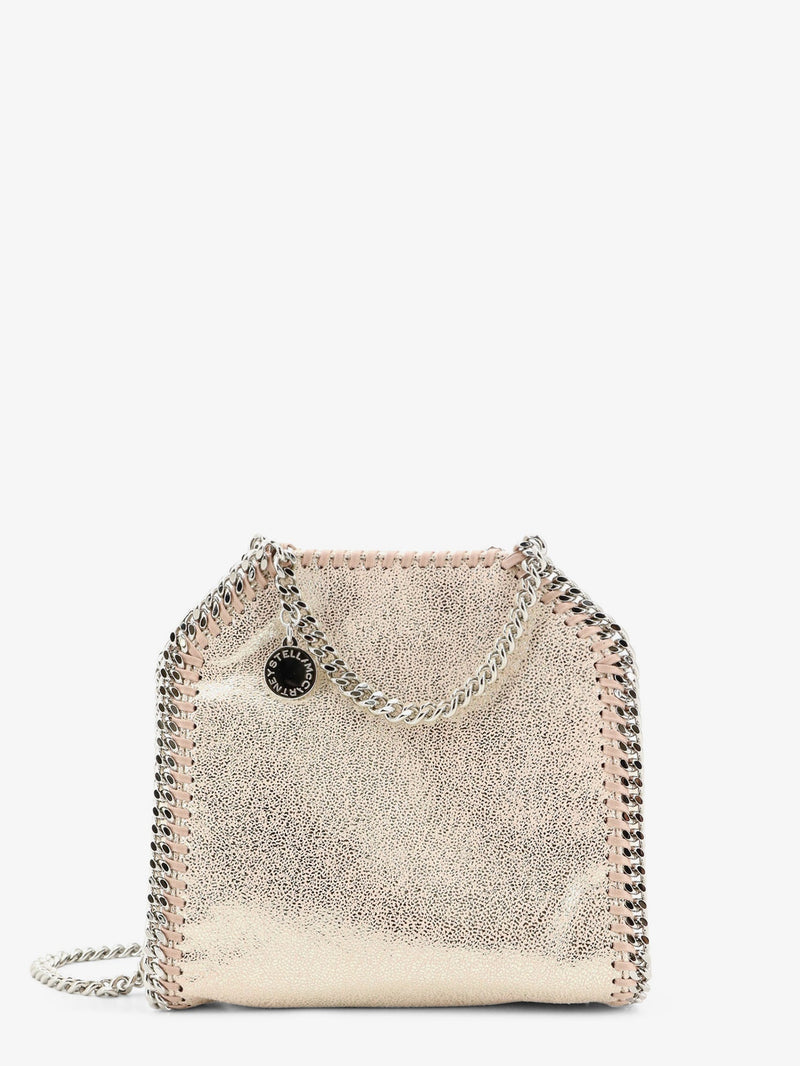 Stella Mccartney Stella McCartney Falabella Tiny Shiny Shaggy Deer Crossbody Bag Pink - World Class Fashion