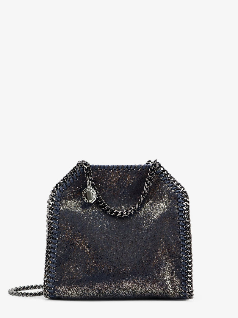 Stella Mccartney Stella McCartney Falabella Tiny Shiny Shaggy Deer Blue - World Class Fashion