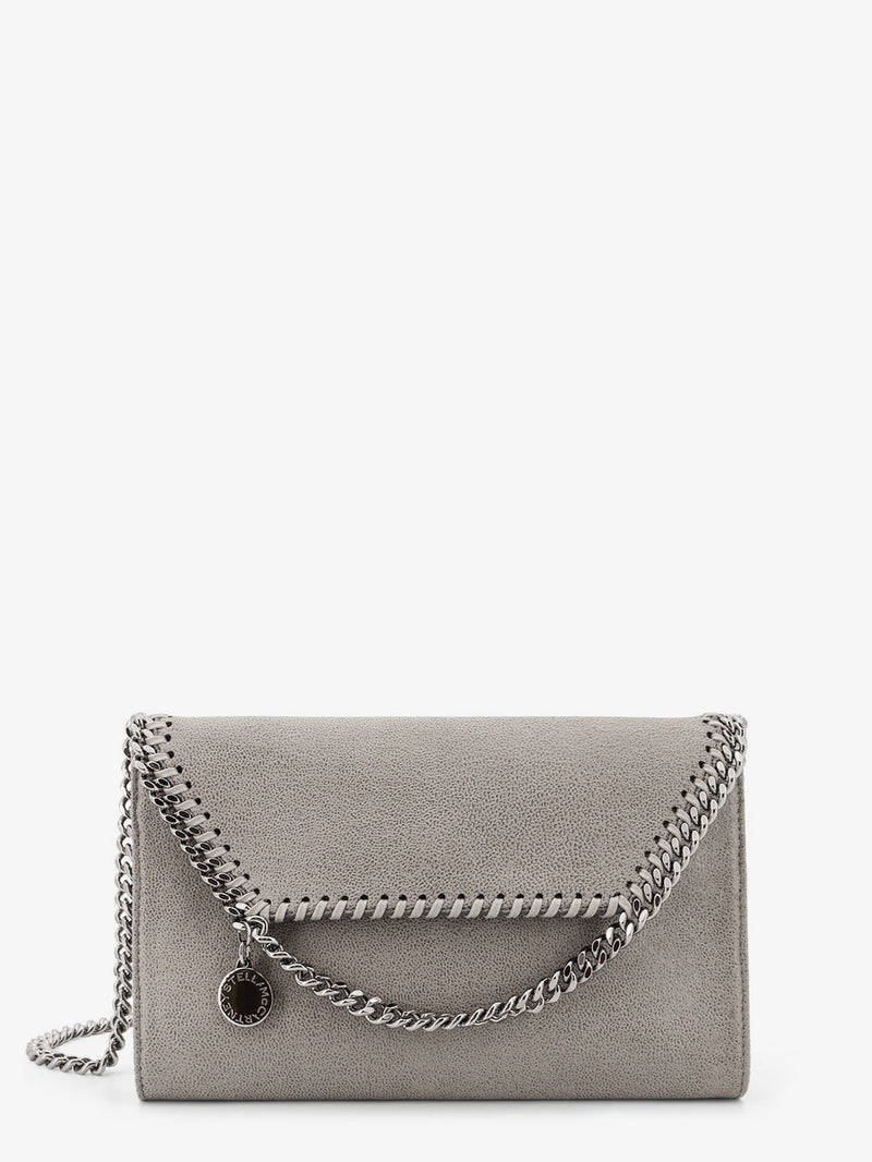 Stella Mccartney Stella McCartney Falabella Wallet Shaggy Deer Grey - World Class Fashion