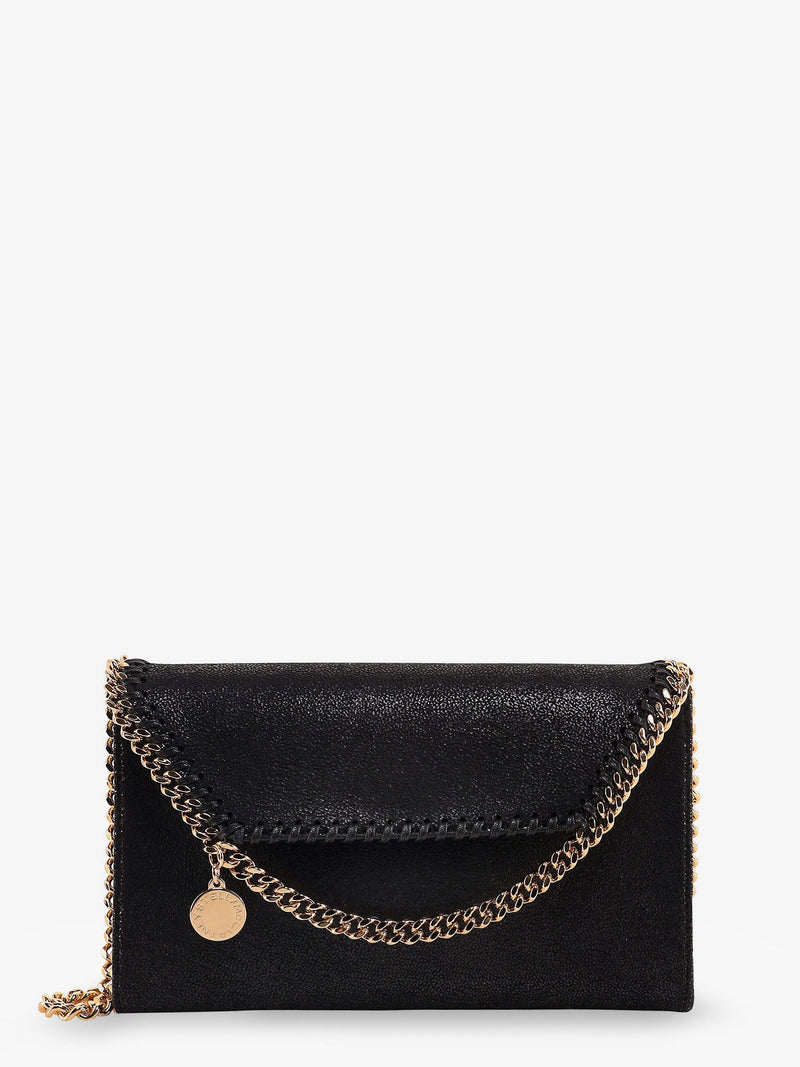 Stella Mccartney Stella McCartney Falabella Wallet Shaggy Deer Crossbody Bag Black - World Class Fashion
