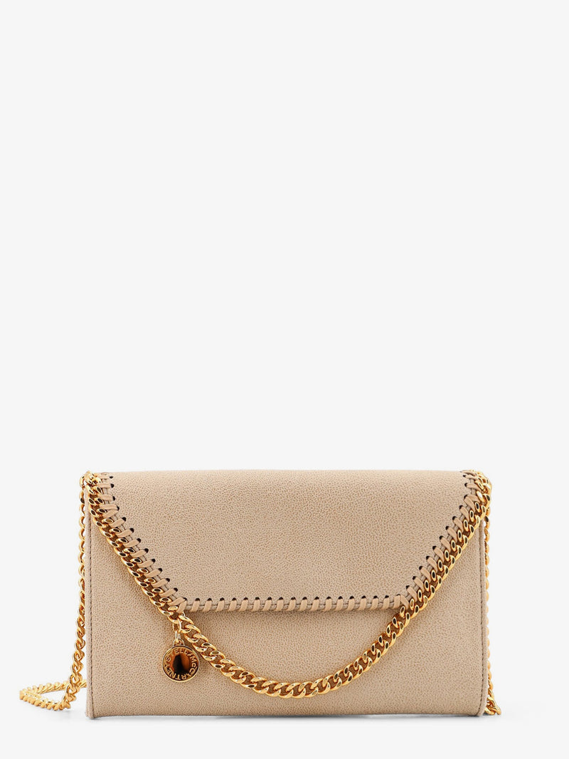 Stella Mccartney Stella McCartney Falabella Wallet Shaggy Deer Beige - World Class Fashion