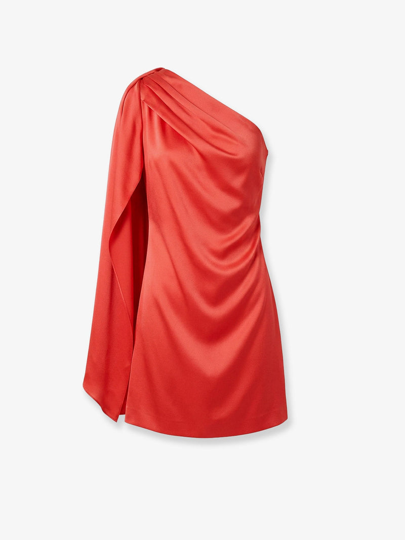 Stella Mccartney Stella McCartney Satin Mini Dress Red - World Class Fashion